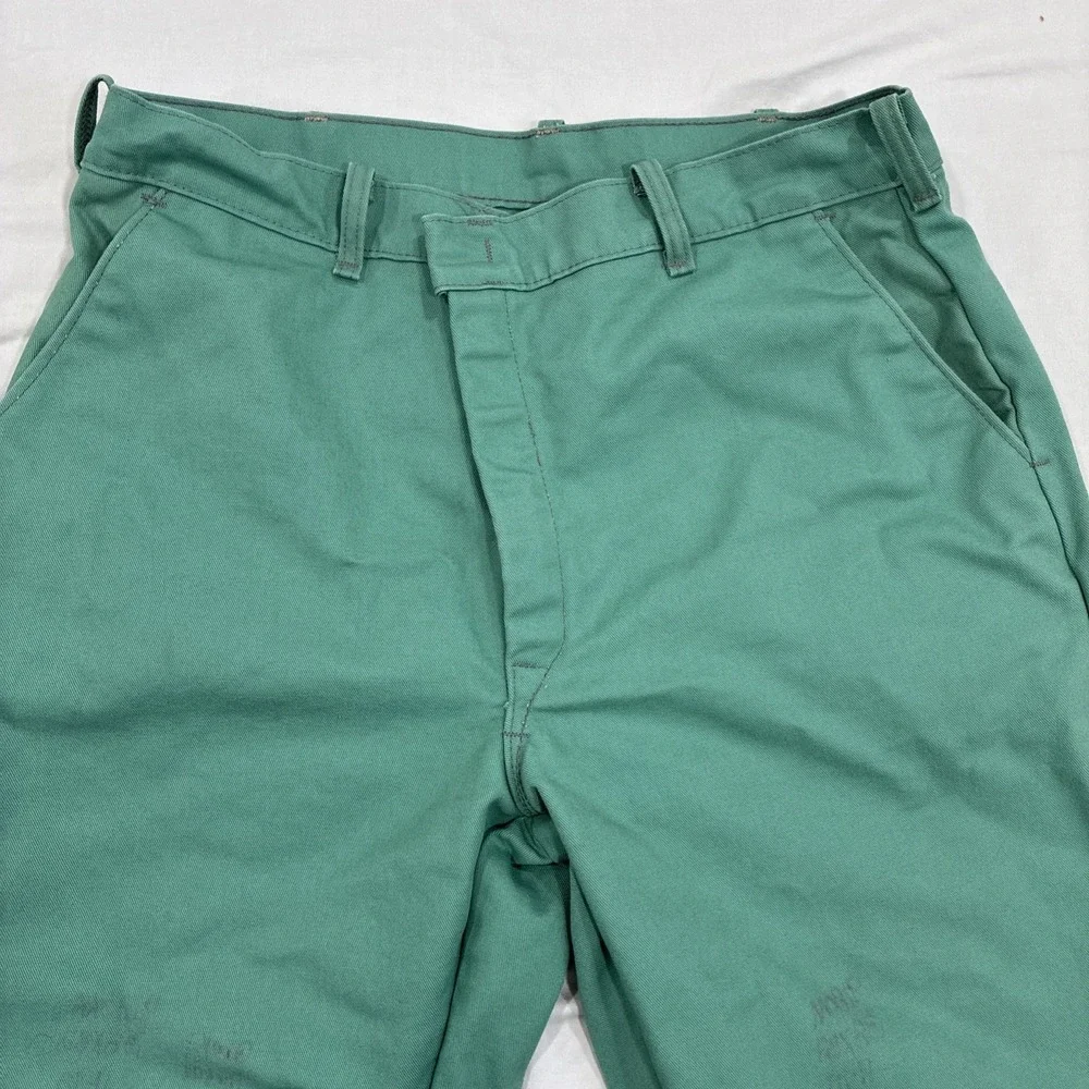 Westex Proban FR-7A Flame Resistant Work Pants Mens 38x32 Green‎ USA 100% Cotton